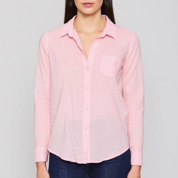 Lilly Pulitzer Tops - Lilly Pulitzer Women's Pink Button-Up Shirt 100% Cotton Size Small